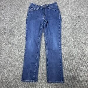 Levis 711 Mid Rise Skinny‎ Jeans Womens 10S W30 L30 Dark Wash Blue 58575-0116